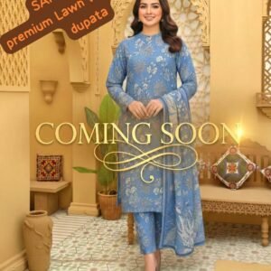 Sarina Vol 2 Premium lawn with chifoon dupatta